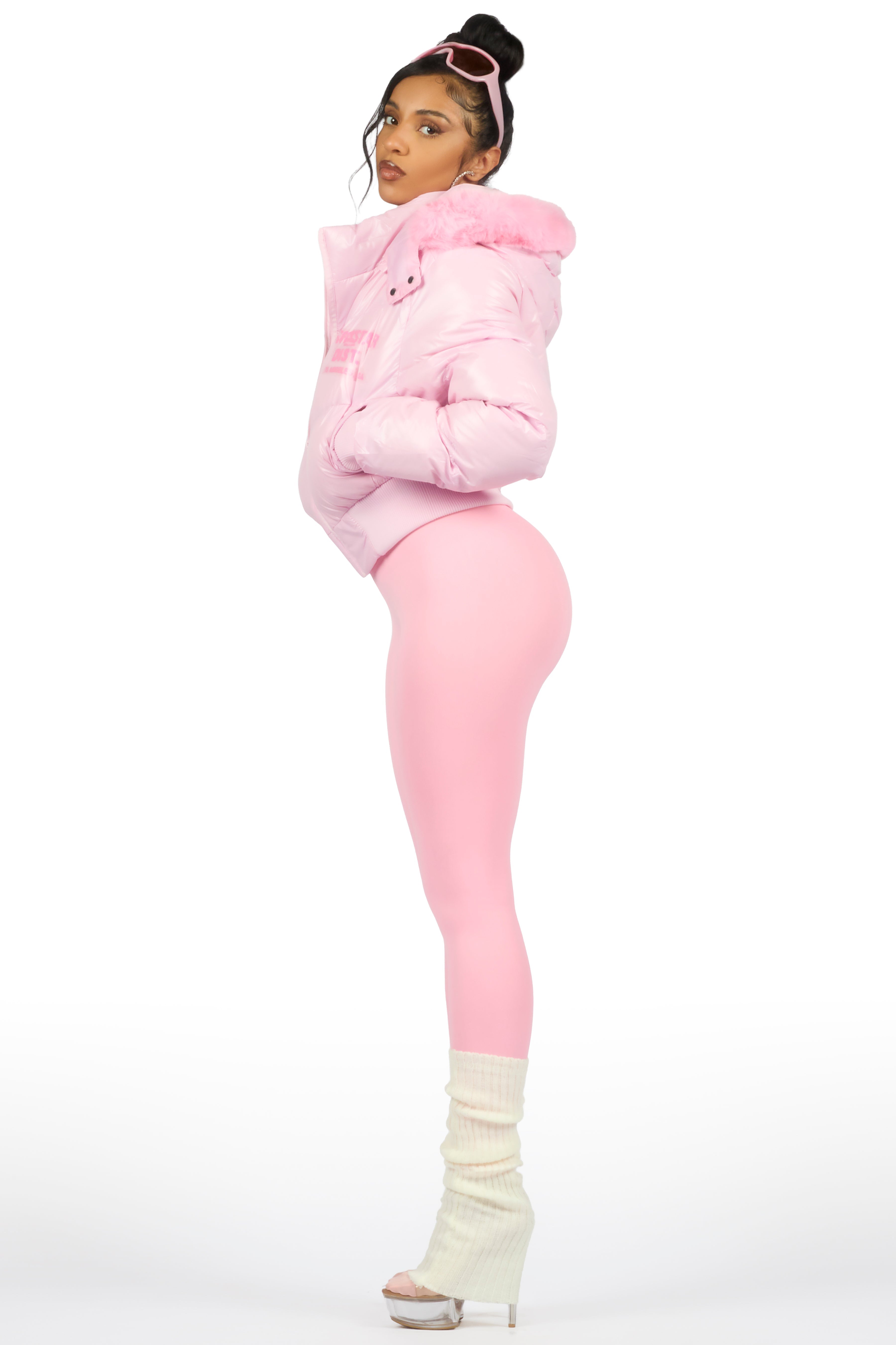 Moncia Pink Puffer Jacket
