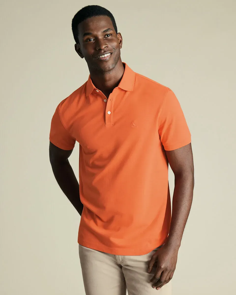 Men'S Casual Business POLO Shirt, Breathable Pique Fabric