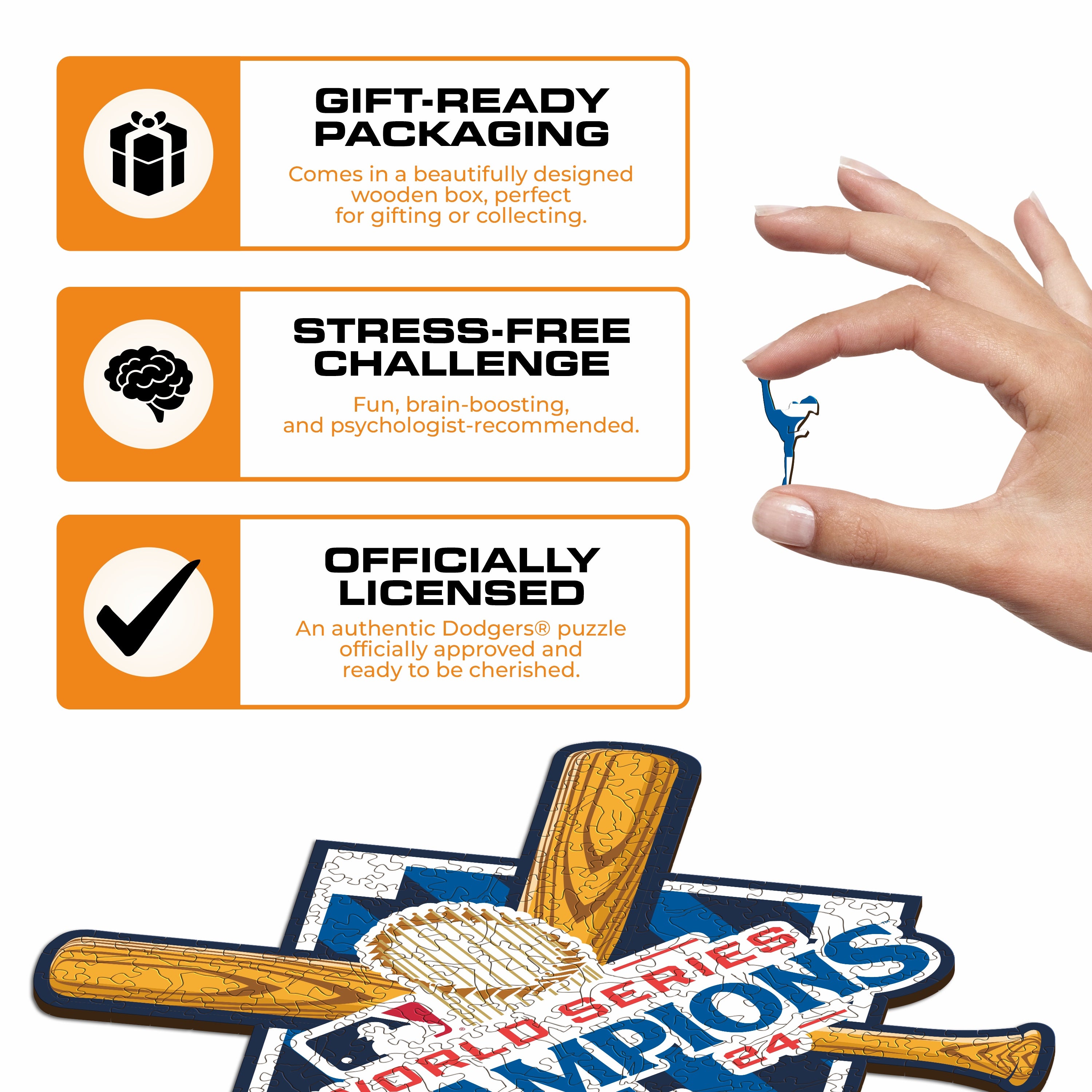 Los Angeles Dodgers™ 2024 World Series - Wooden Puzzle