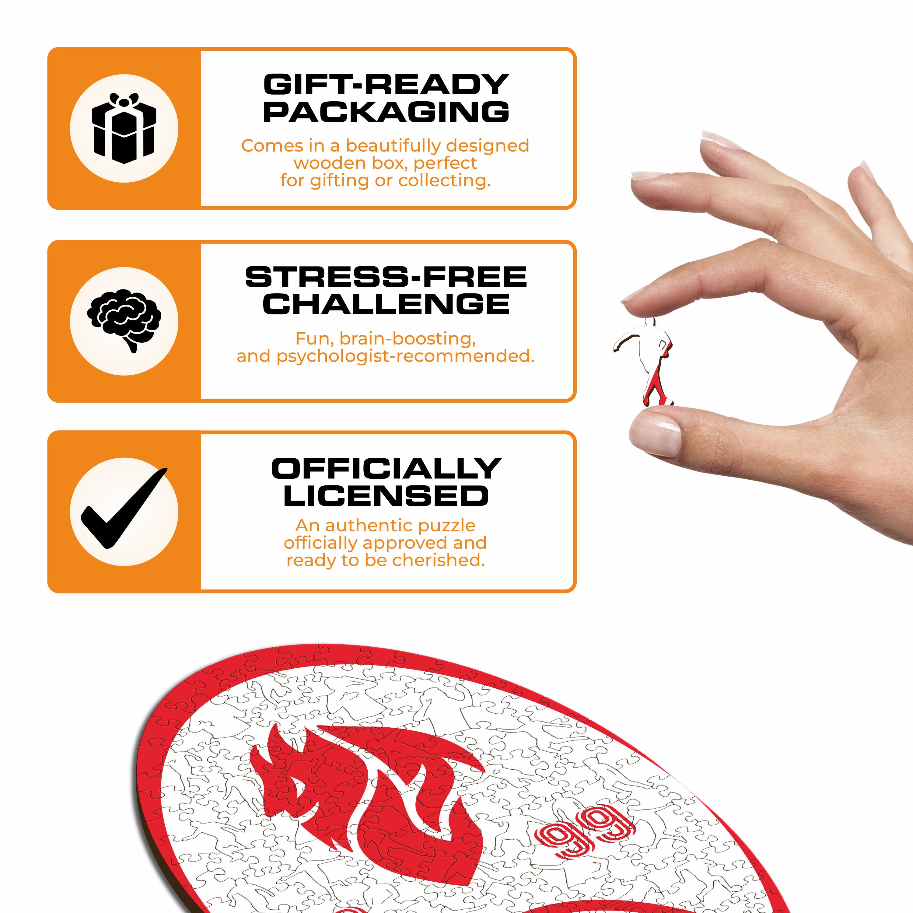 AC Milan® Devil Logo - Wooden Puzzle