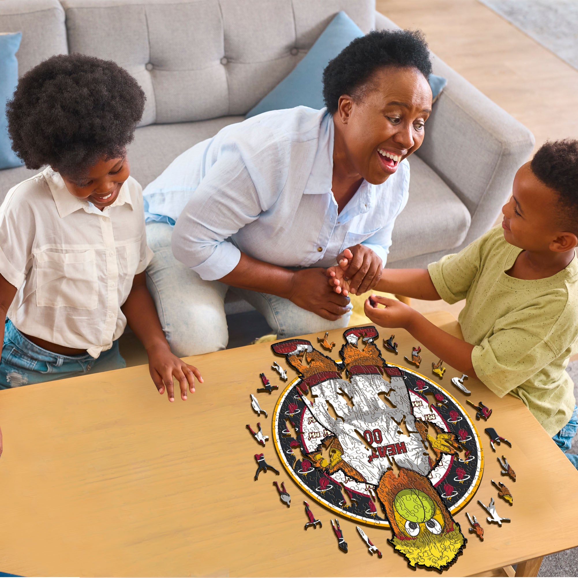 Miami Heat™ Mascot - Wooden Puzzle