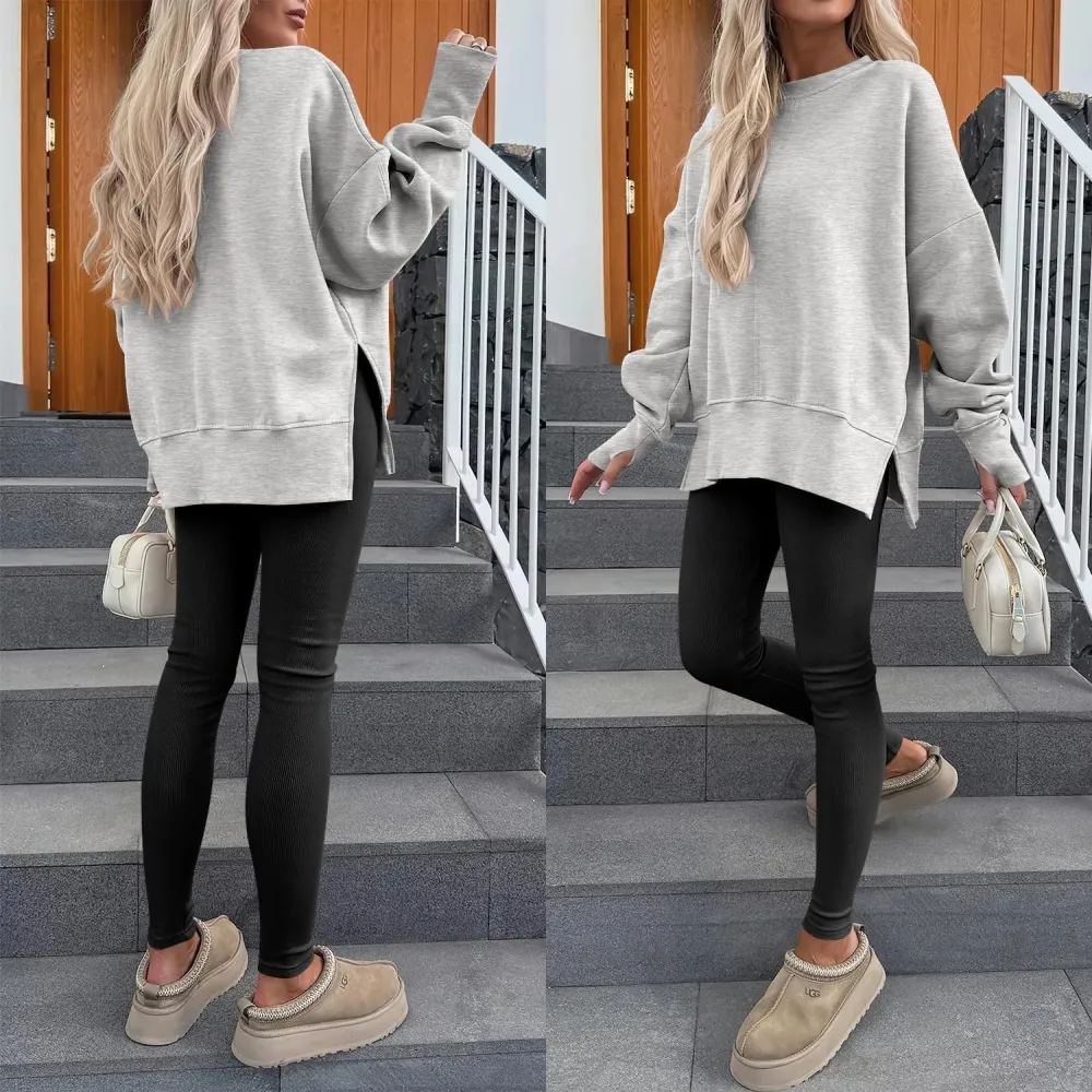 Women Oversized Sweatshirts Thumbhole Long Sleeve Hoodies Shirts