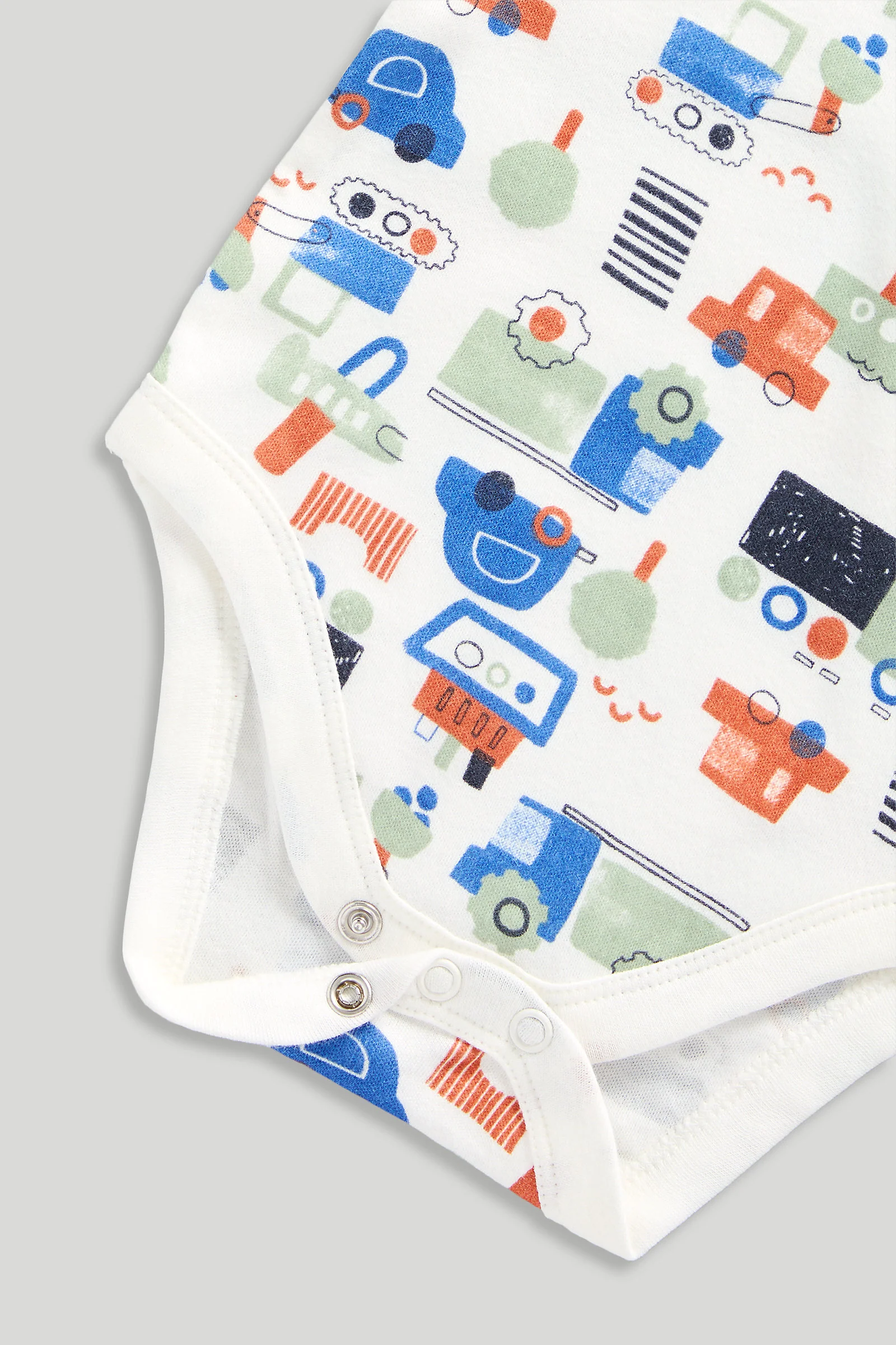 Vehicles Short-Sleeved Bodysuits - 5 Pack