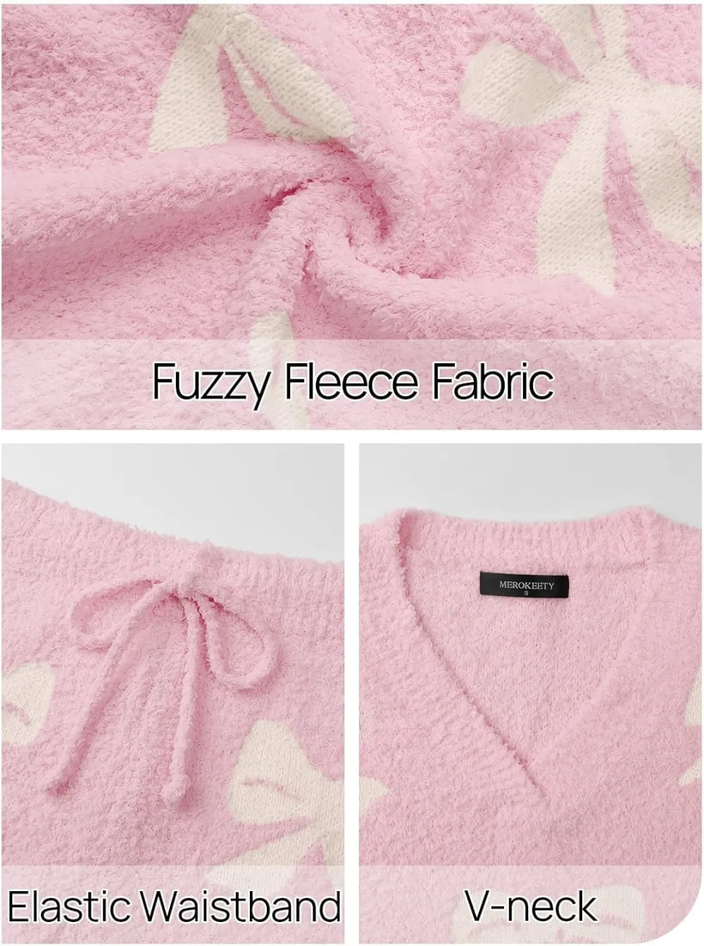 Women's Lounge Sets 2025 Fall Fashion 2 Piece Outfits Sweater Pajama Set