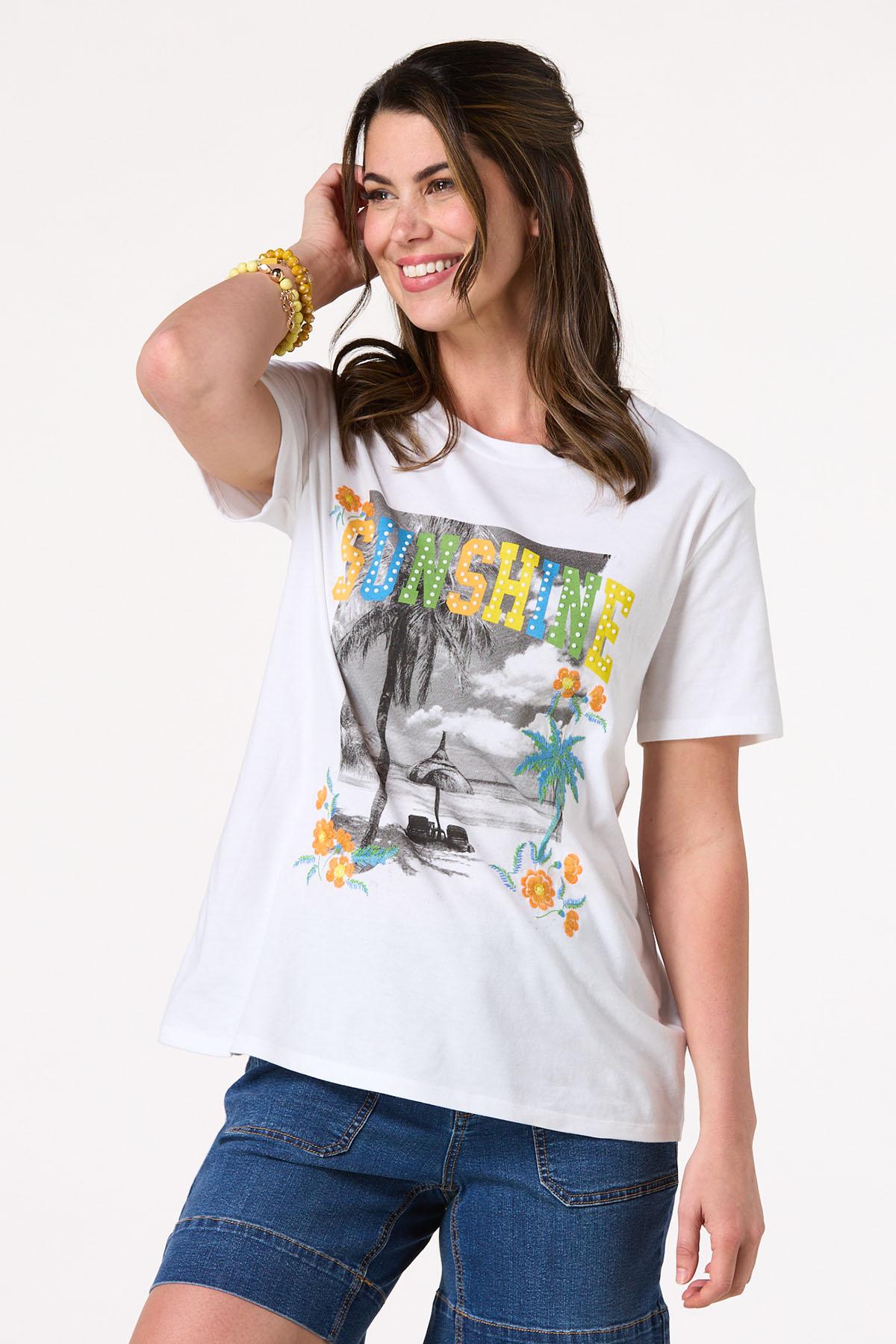 Sunshine Pearl Stud Tee