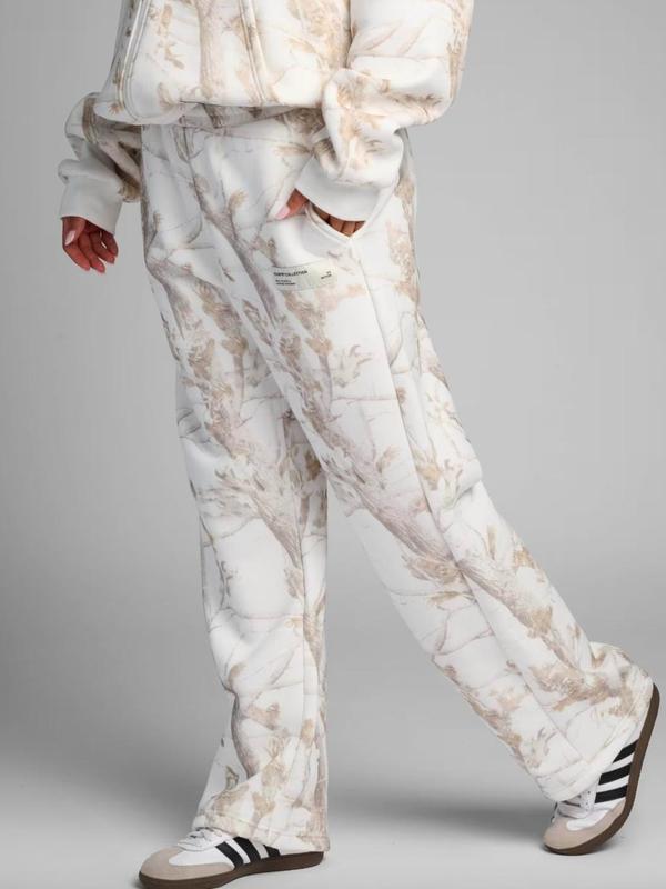 Unisex Camo Straight-Leg Sweatpants – Relaxed Everyday Comfort