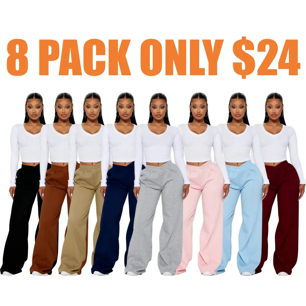 Wide Leg Elastic Waist Lounge Pant