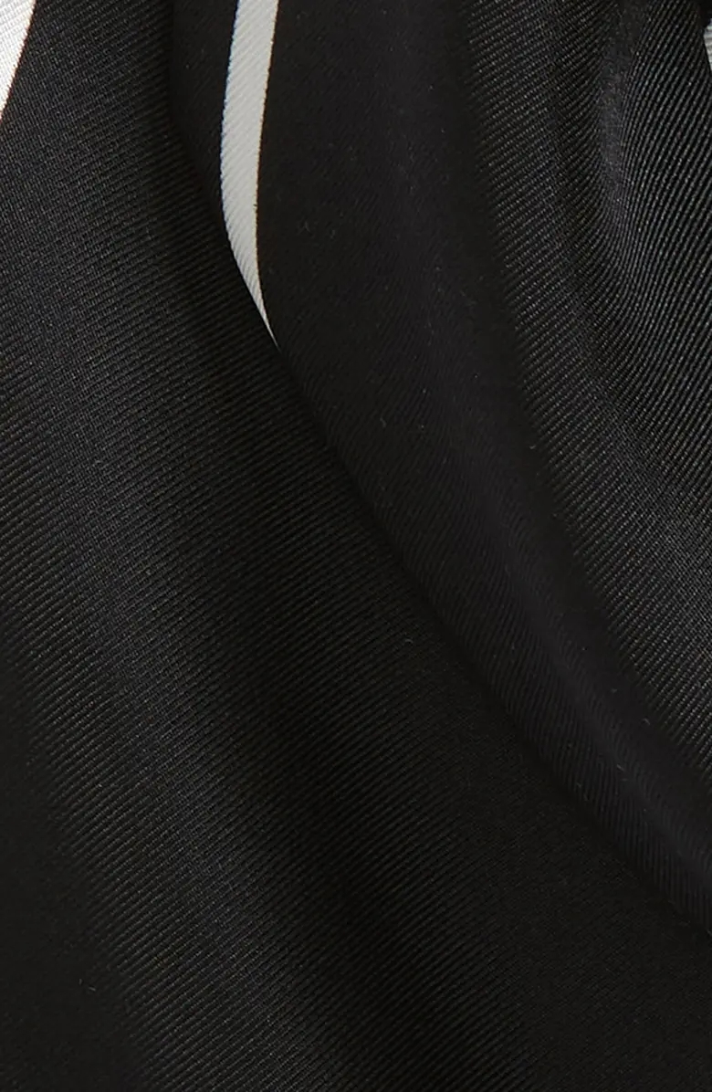 Stripe Silk Twilly Scarf