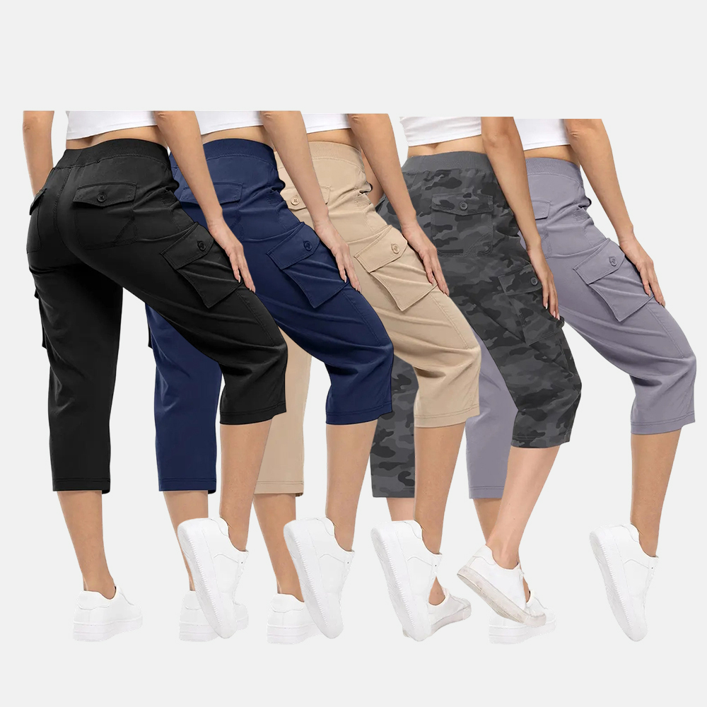 Women’s Lightweight Quick-Dry Capri Cargo Pants