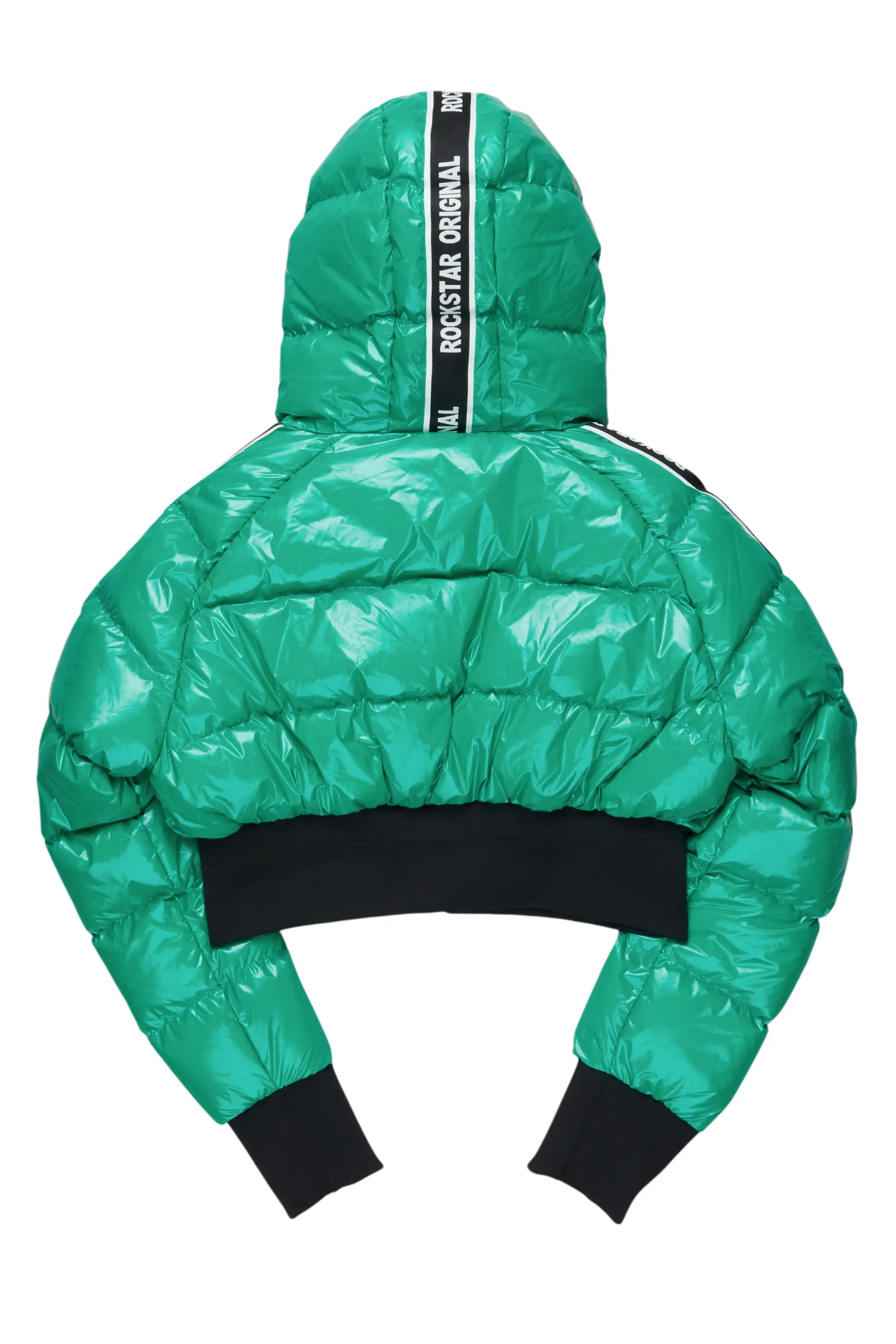 Jackey Green 2.0 Crop Puffer Jacket