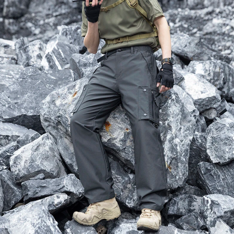 Men's Summer Outdoor Sports Trousers: Multi-Pocket, Loose-Fit, Plus-Size Cargo Pants