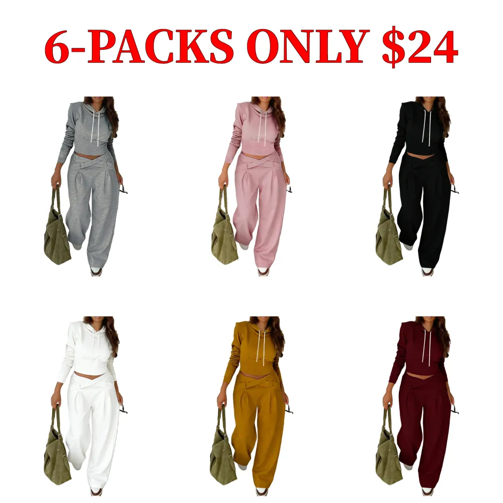 Women's casual hooded sweatshirt set
