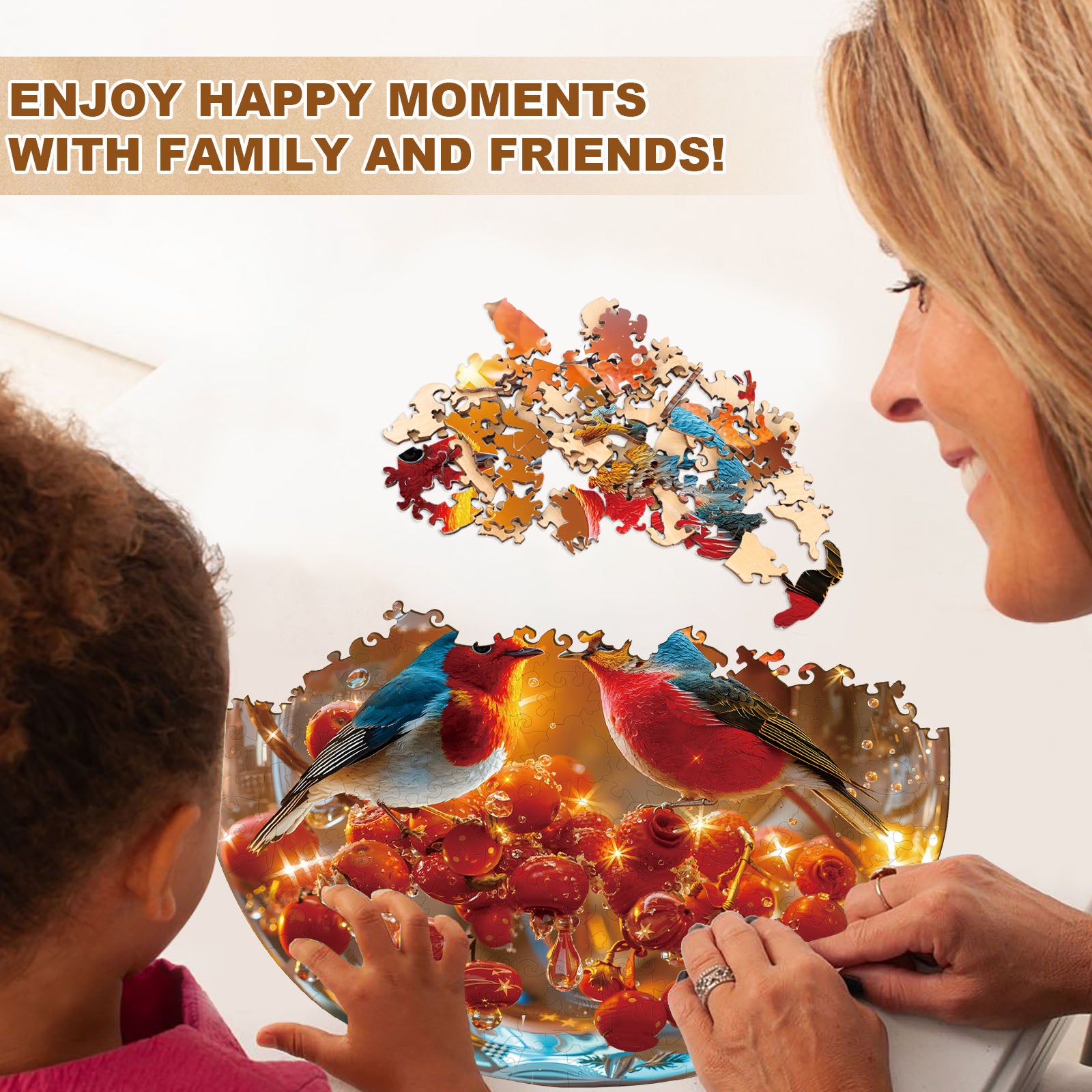 Shining Romance Wooden Jigsaw Puzzle