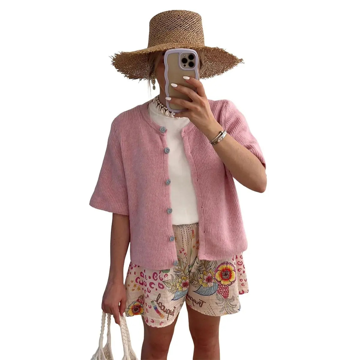 🔥 Women's Lightweight Cardigan Short Sleeve Button-Down Summer Cardigan Sweater