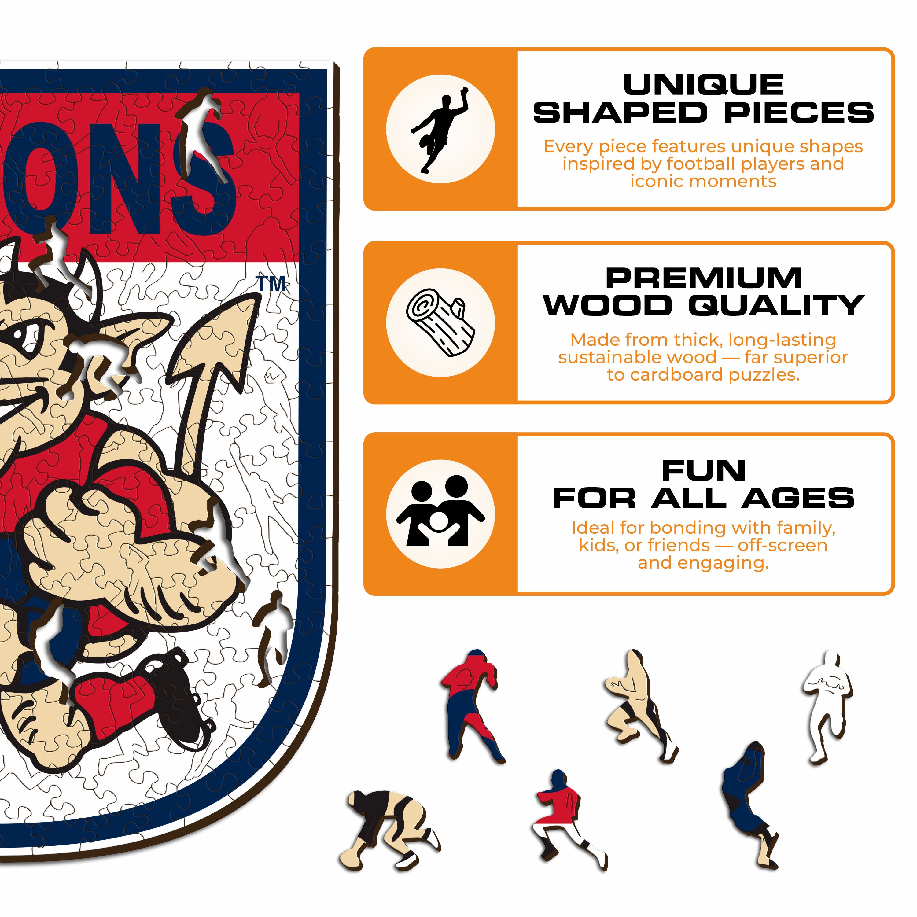 Melbourne FC Retro Mascot - Wooden Puzzle