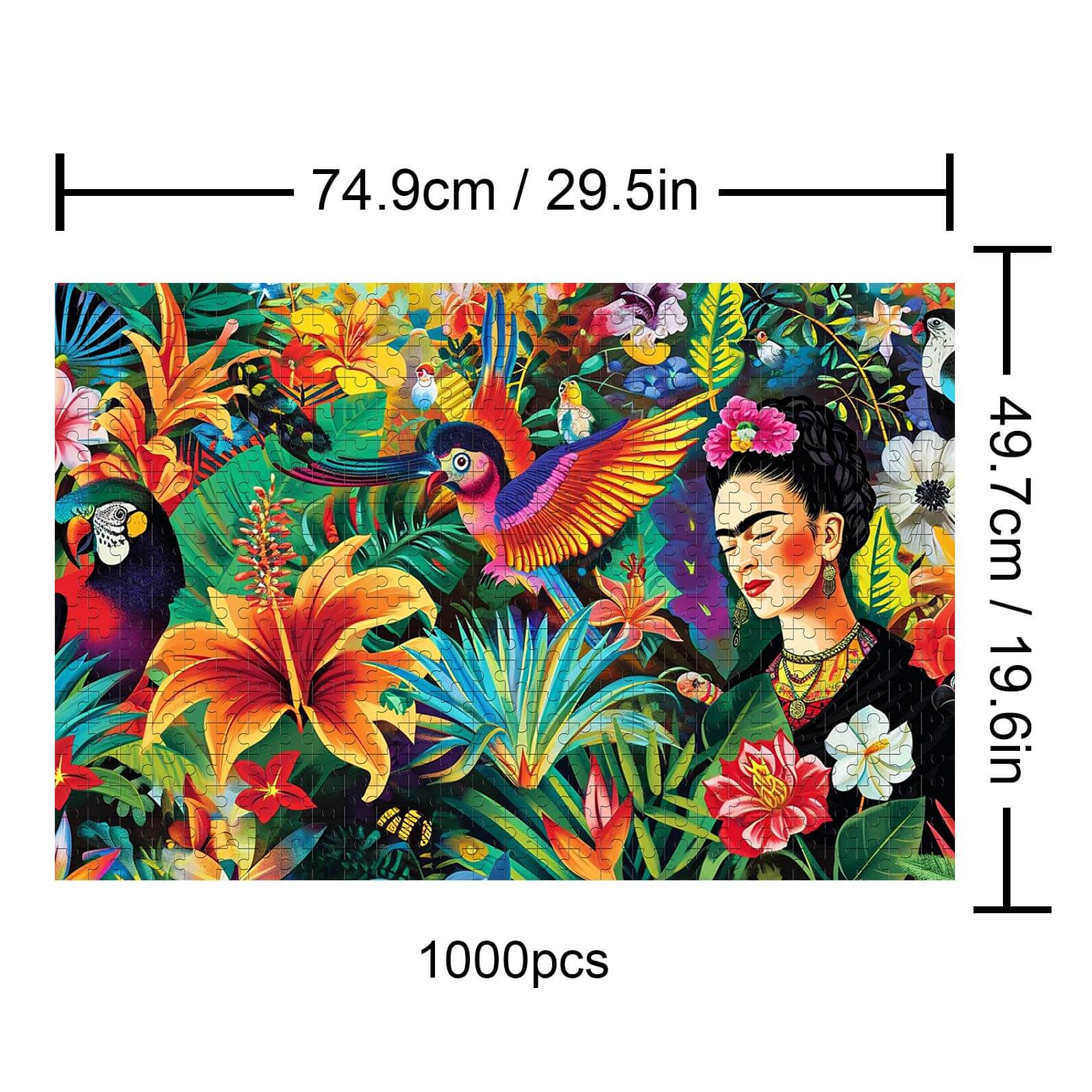 A Cluster of Flowers 500 / 1000 Piece Puzzle