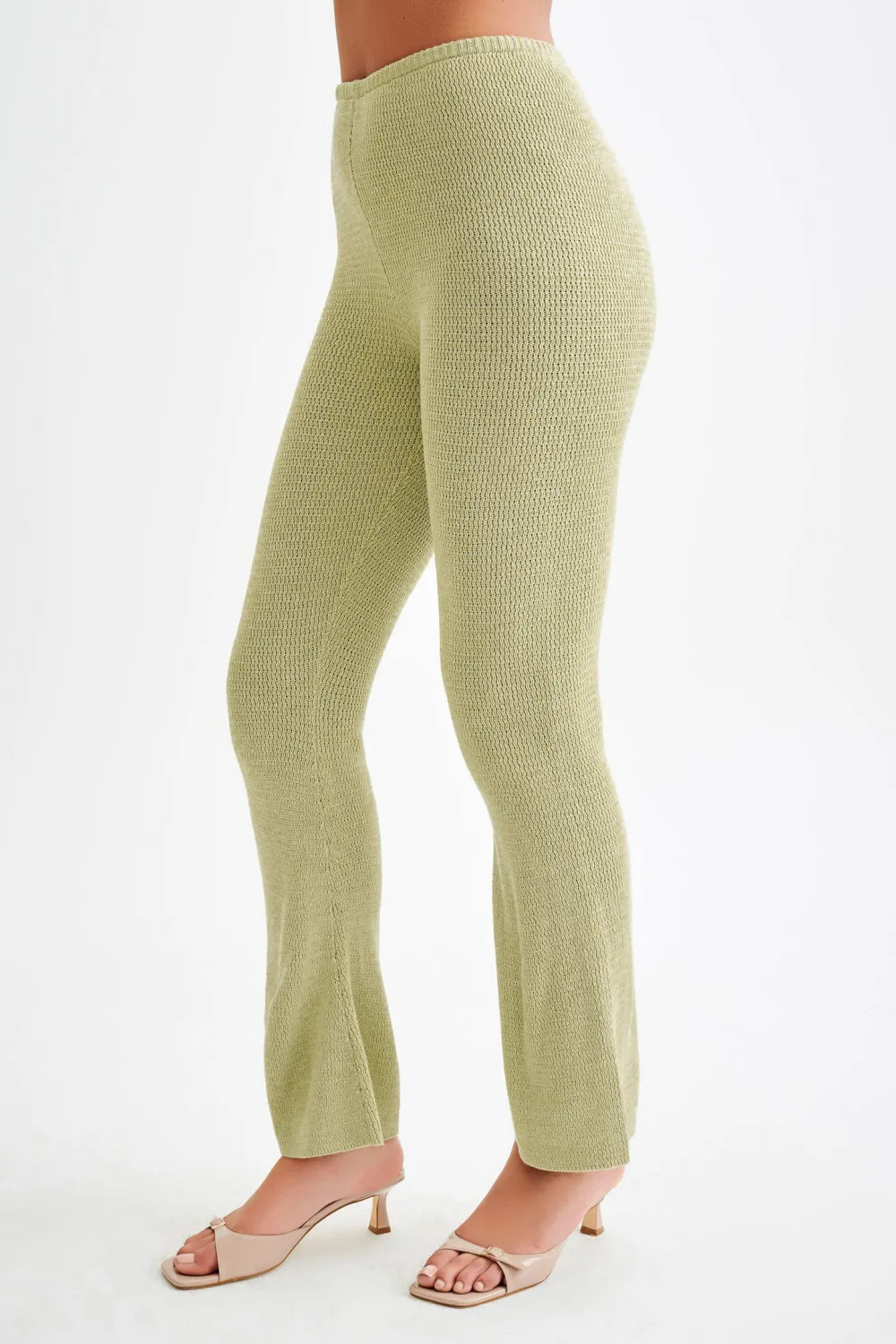 Casual Style Straight Leg Knit Pant