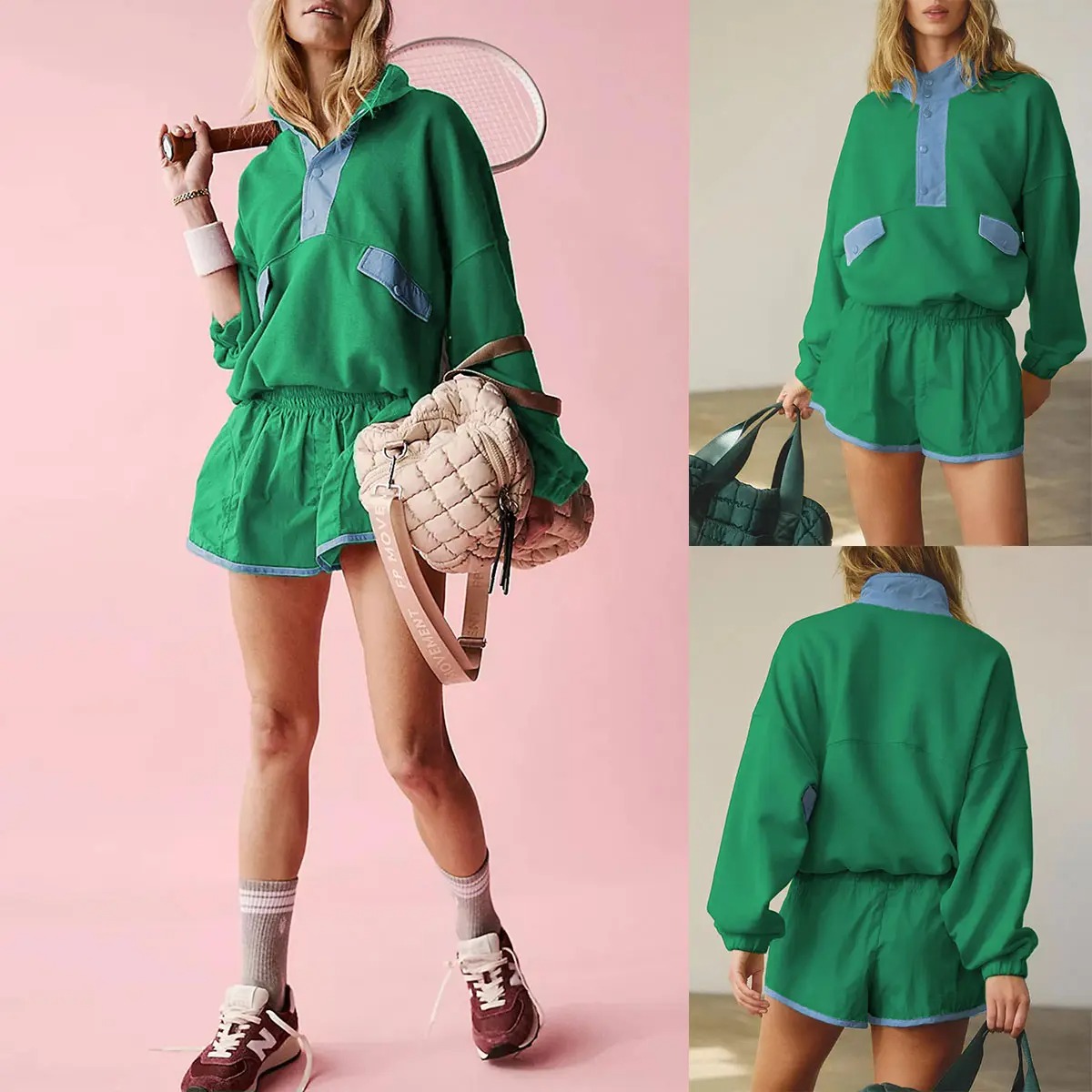 Women’s Sporty Lounge Two-Piece Short Set