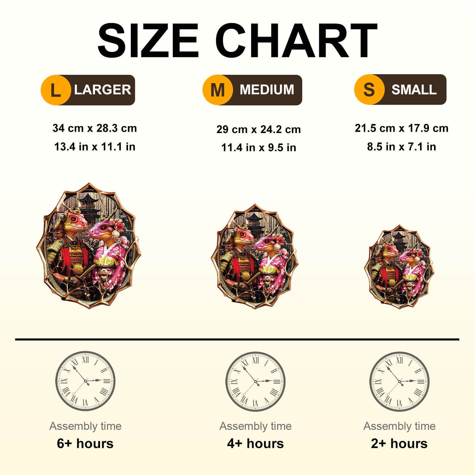 Lizard Warrior Wooden Jigsaw Puzzle