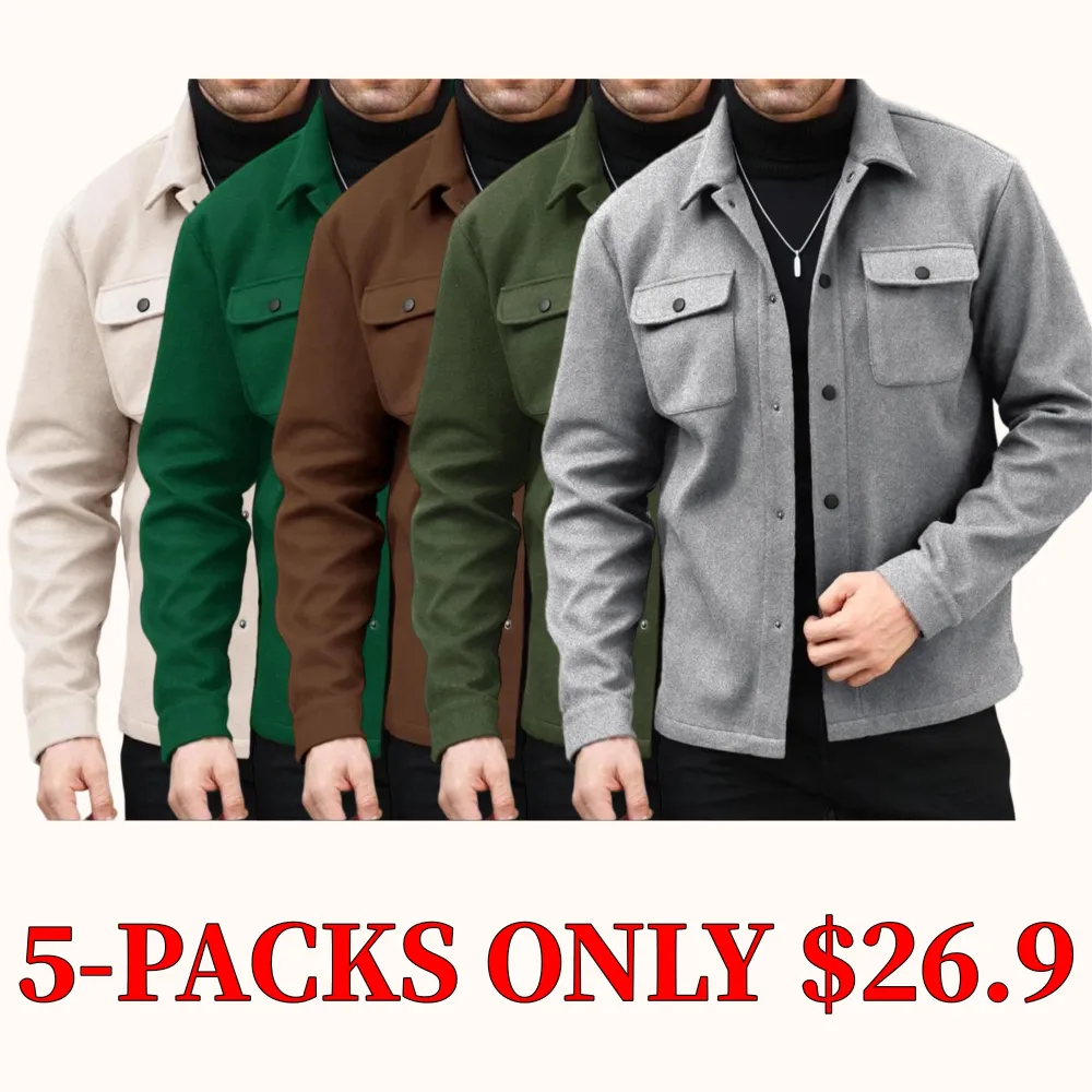 Men's simple wool jacket/coat