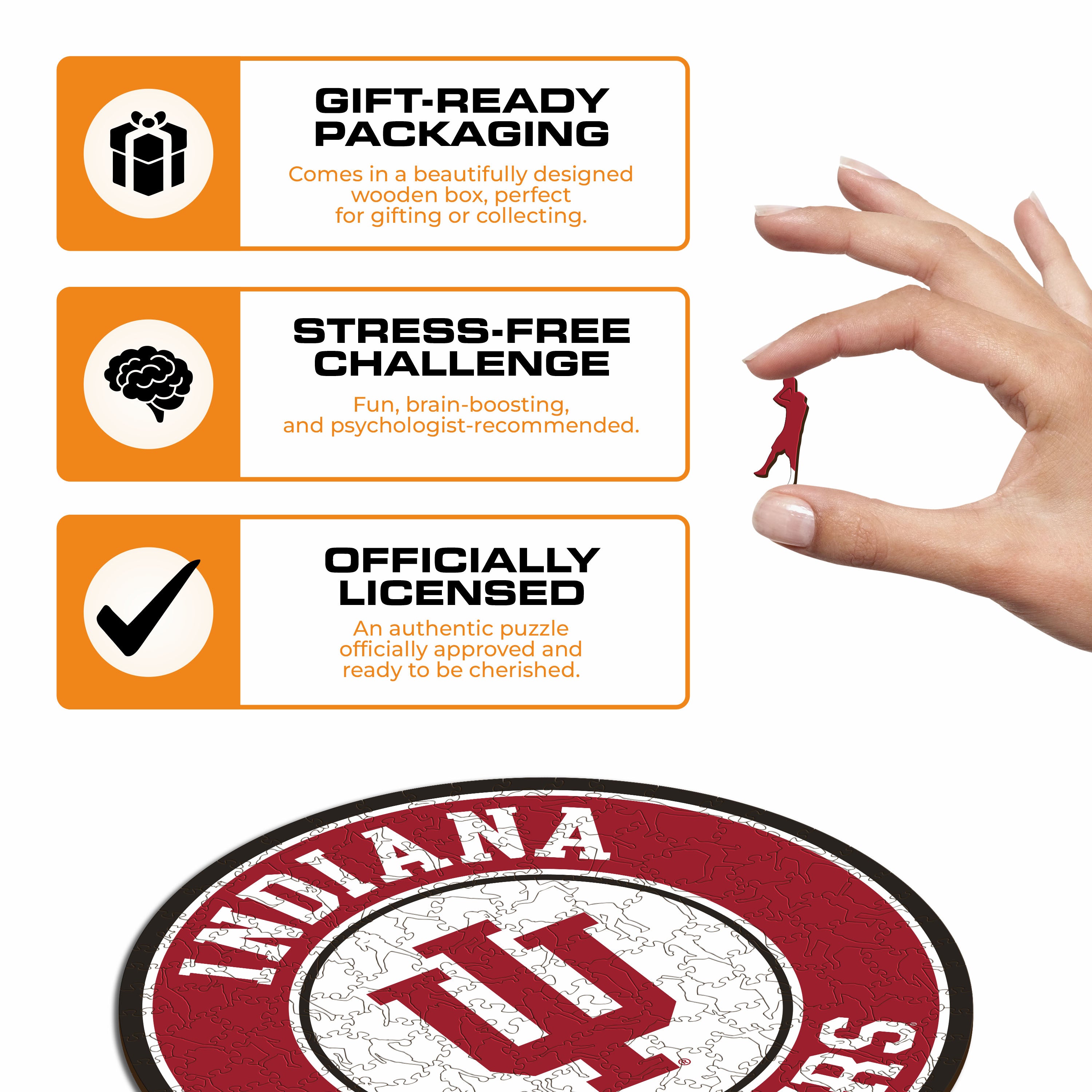 Indiana University - Wooden Puzzle