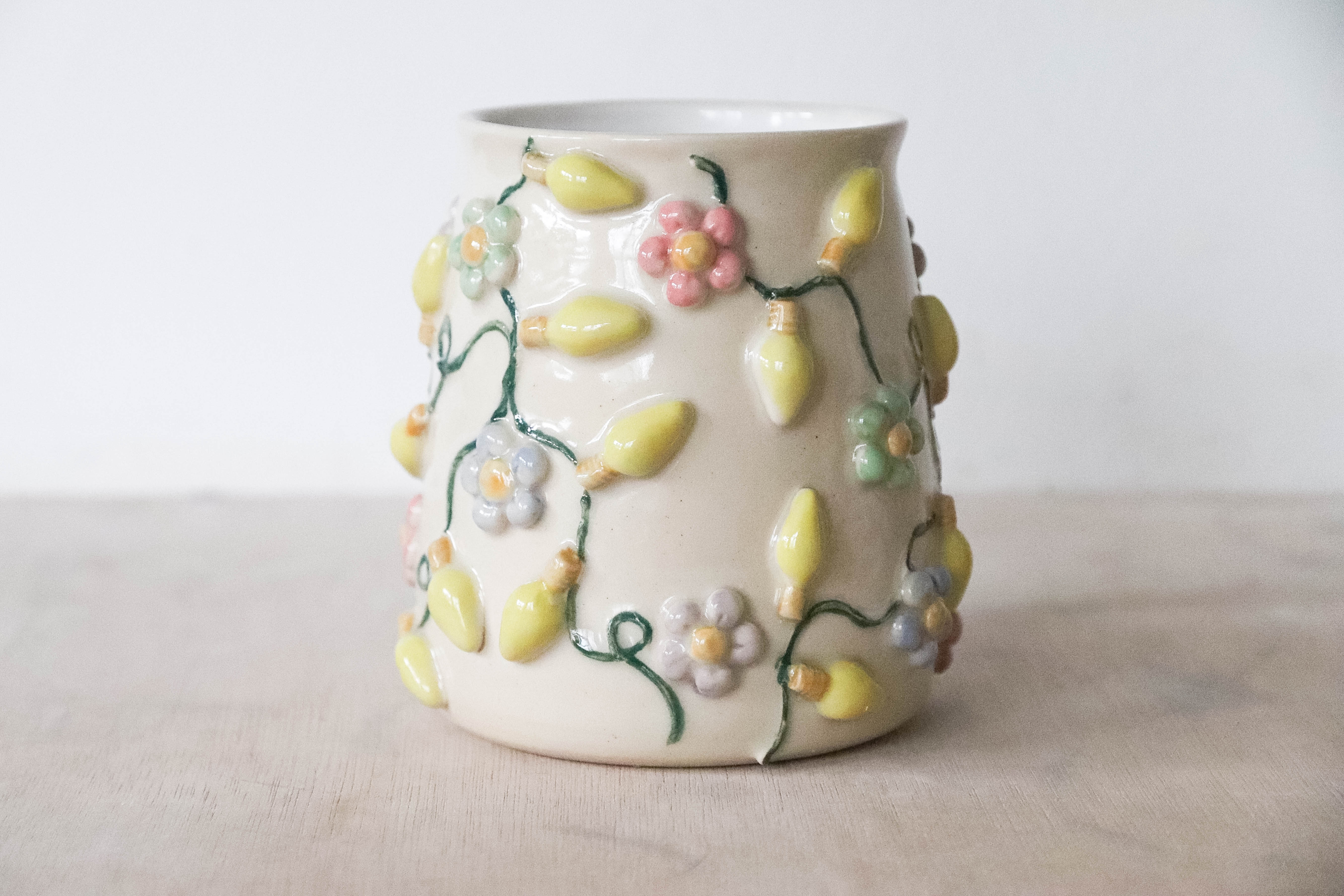 Flower Fairy Lights Stoneware Mug