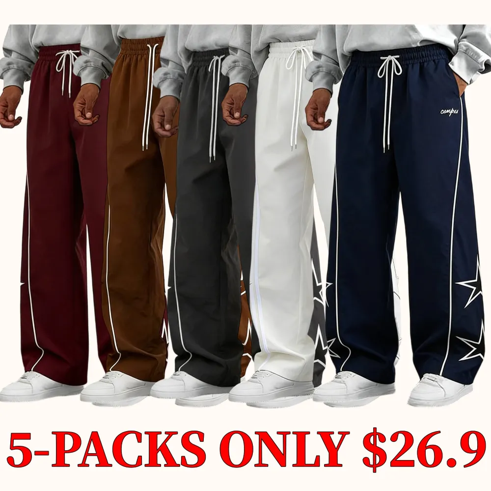 Men's star-print cargo pants