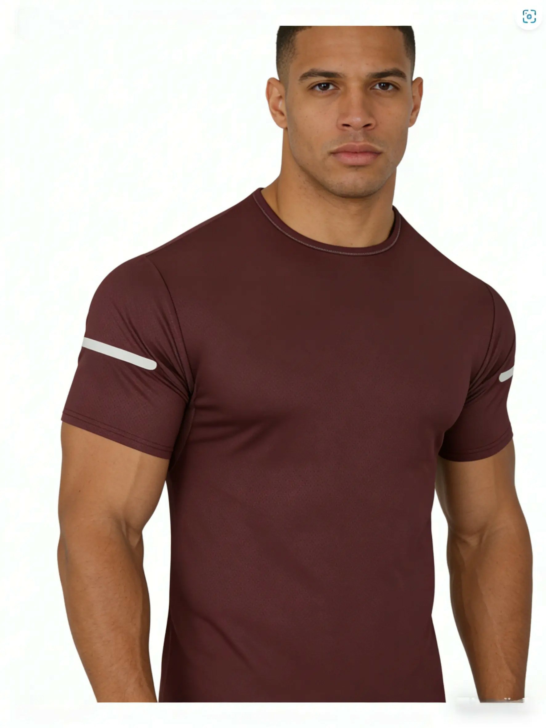 Men's Quick-Dry Reflective Stripe Performance T-Shirt
