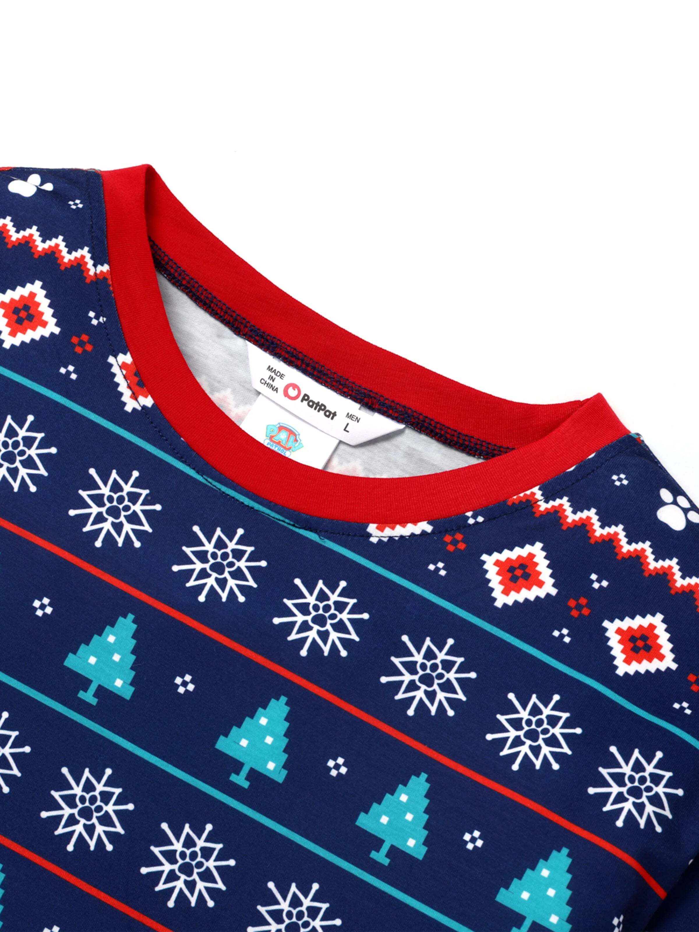 PAW Patrol Christmas Family Matching Allover Print Long-sleeve Pajamas Sets with Christmas Socks