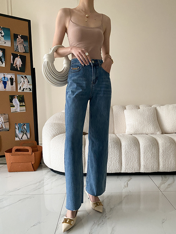 Adjustable Solid Color Skinny Spaghetti-Neck Vest Top