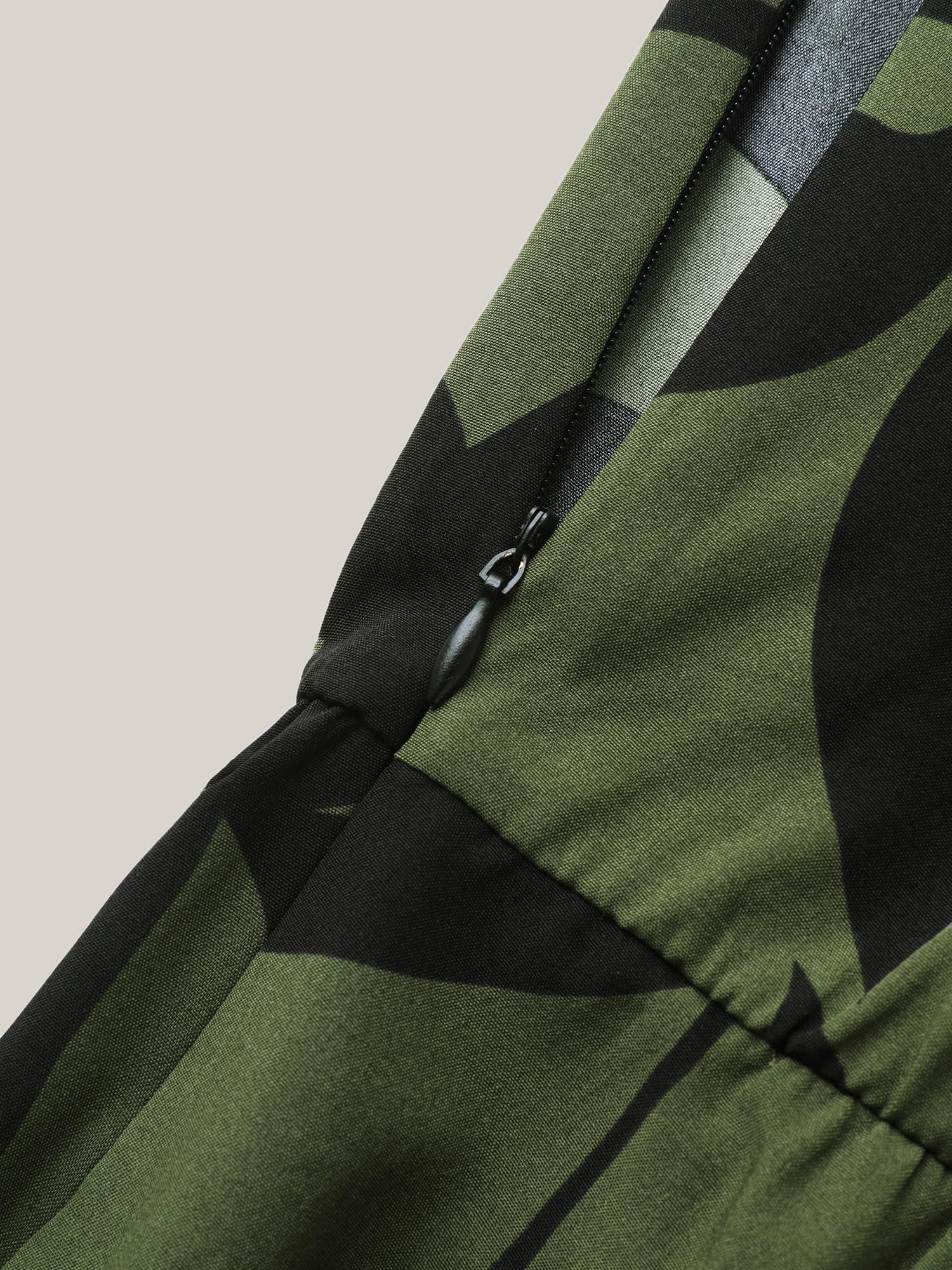 Silhouette Floral Print Sweetheart Jumpsuit