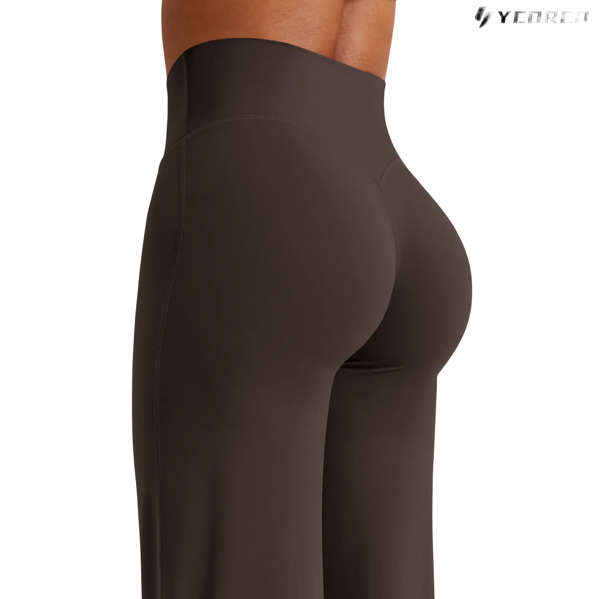 Leggings High-Waist Straight-Leg No Front Seam Buttery Soft Gym Yoga Pants