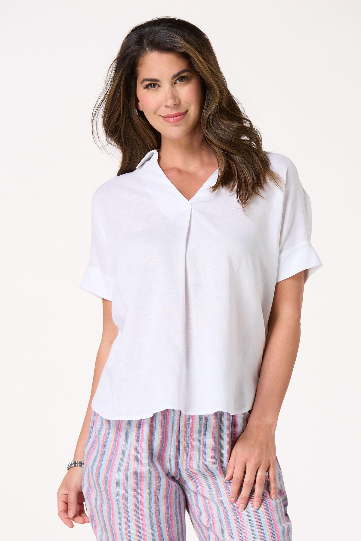 Button Back Linen Shirt