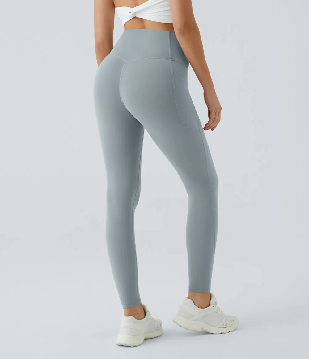 High Waisted Tummy Control Pocket Shaping Training Leggings