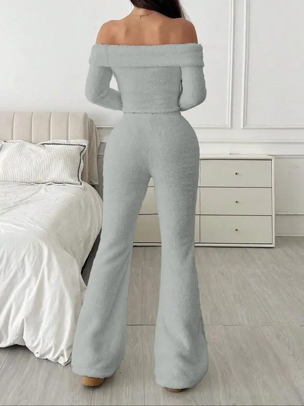 🔥Autumn and winter women's soft plush suit