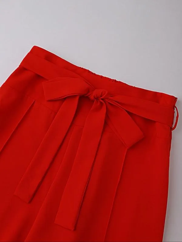 Elegant Jumpsuit + Wide Leg Pants Set, Sexy Vacation, Perfect for Summer, Stylish and Comfortable