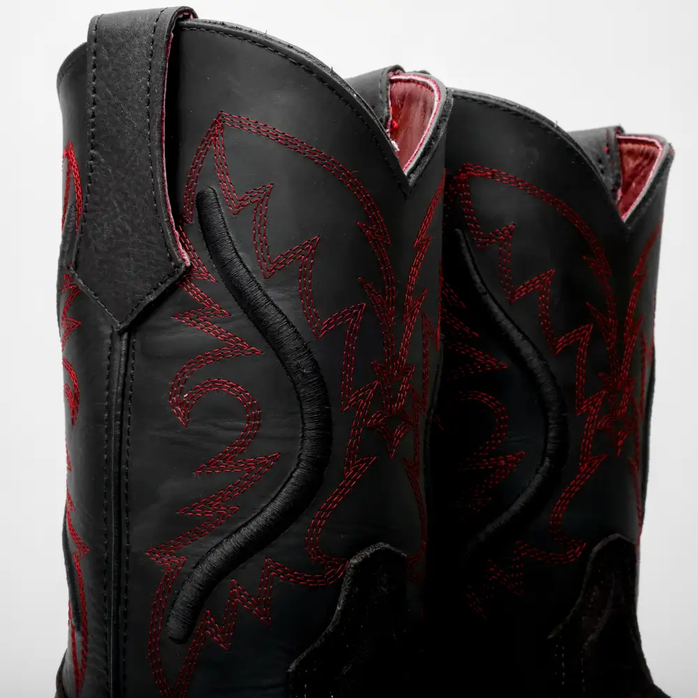 Black Rough-Out Leather Boots With 3D Lightweight Sole - Composite Toe