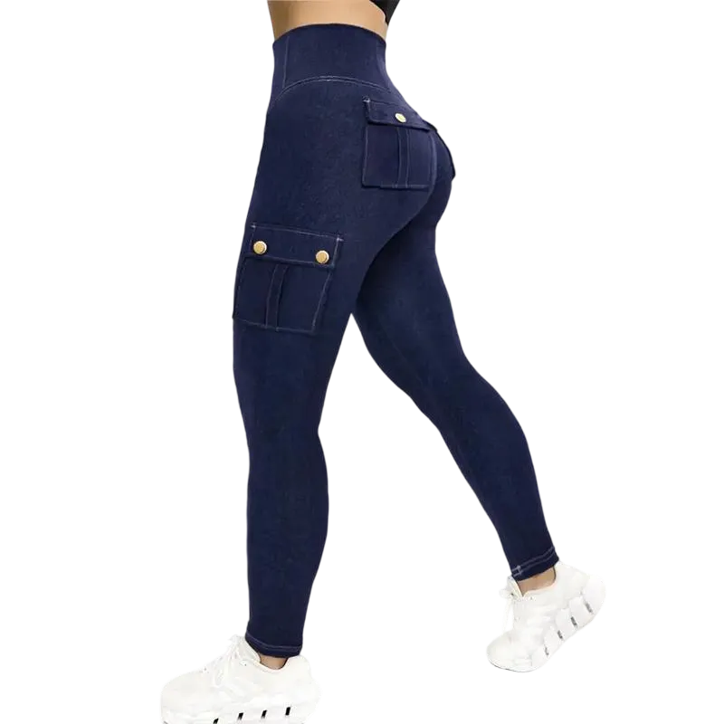 Women's Printed High-Waisted Skinny Pants