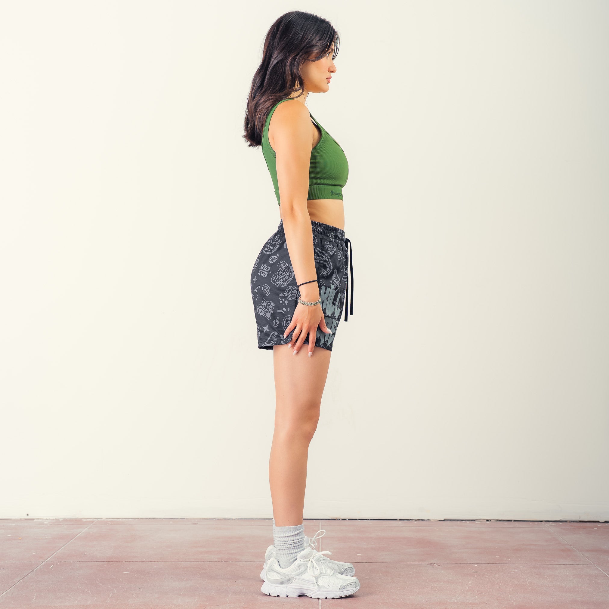 KILL CREW RIBBED SPORTS BRA - GREEN