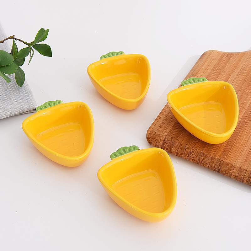 4PC Fruits Flowers Critters Seasoning Dishes