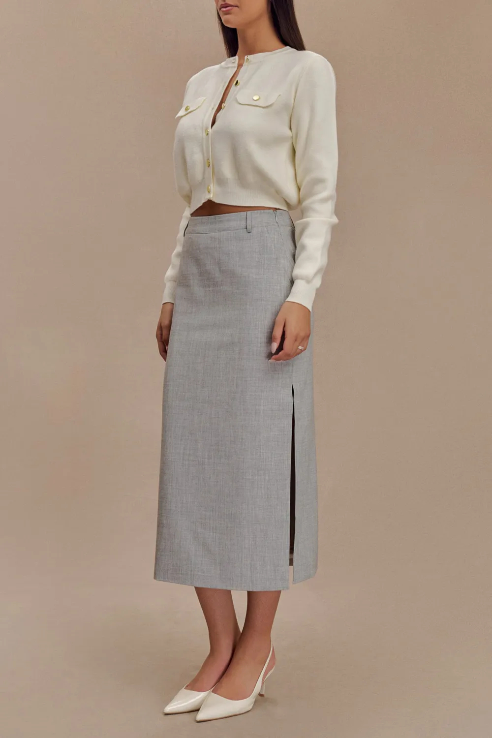 Casual Style Knit Long Sleeve Cardigan