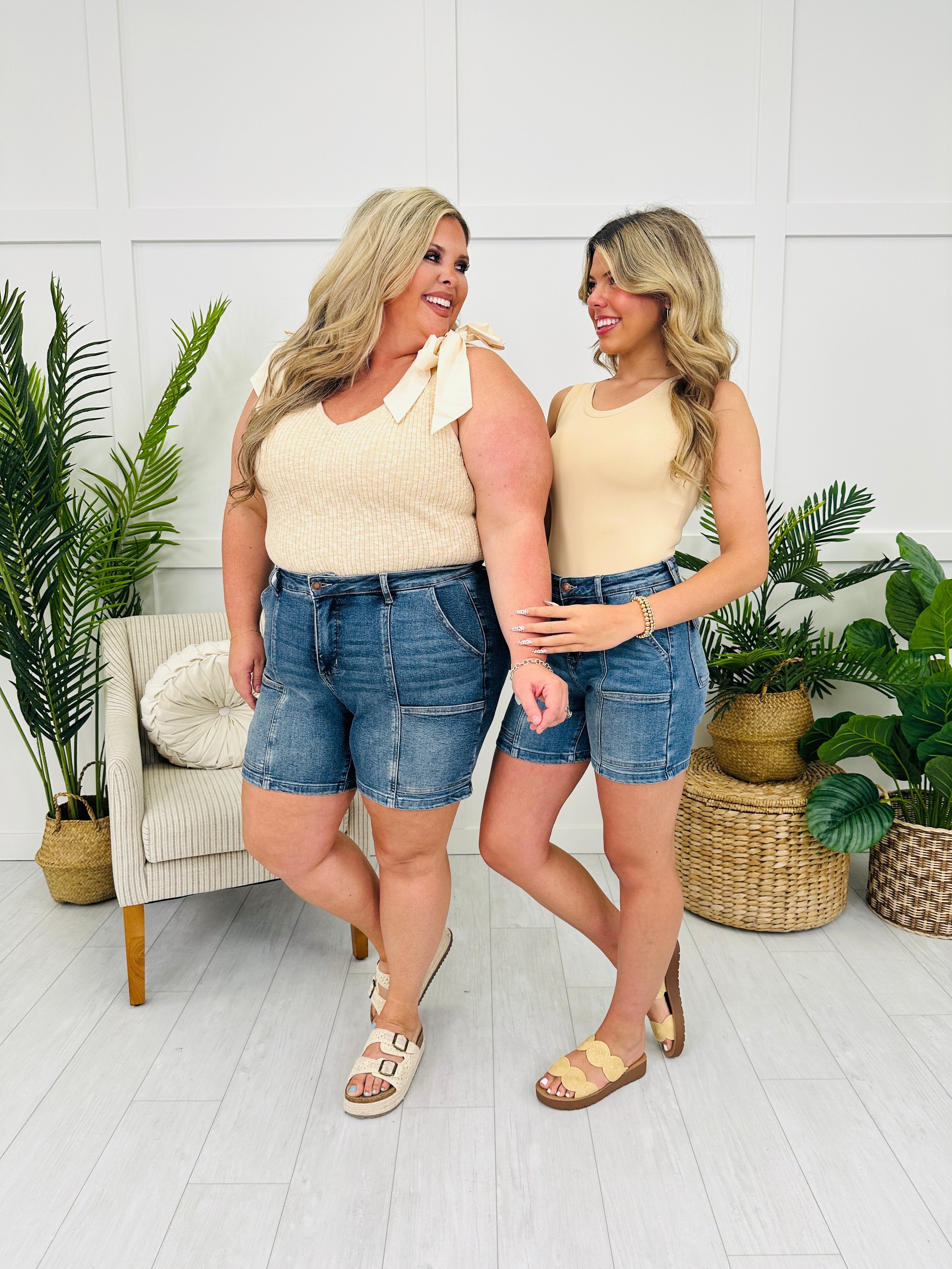 Judy Blue Get It Done Utility Shorts