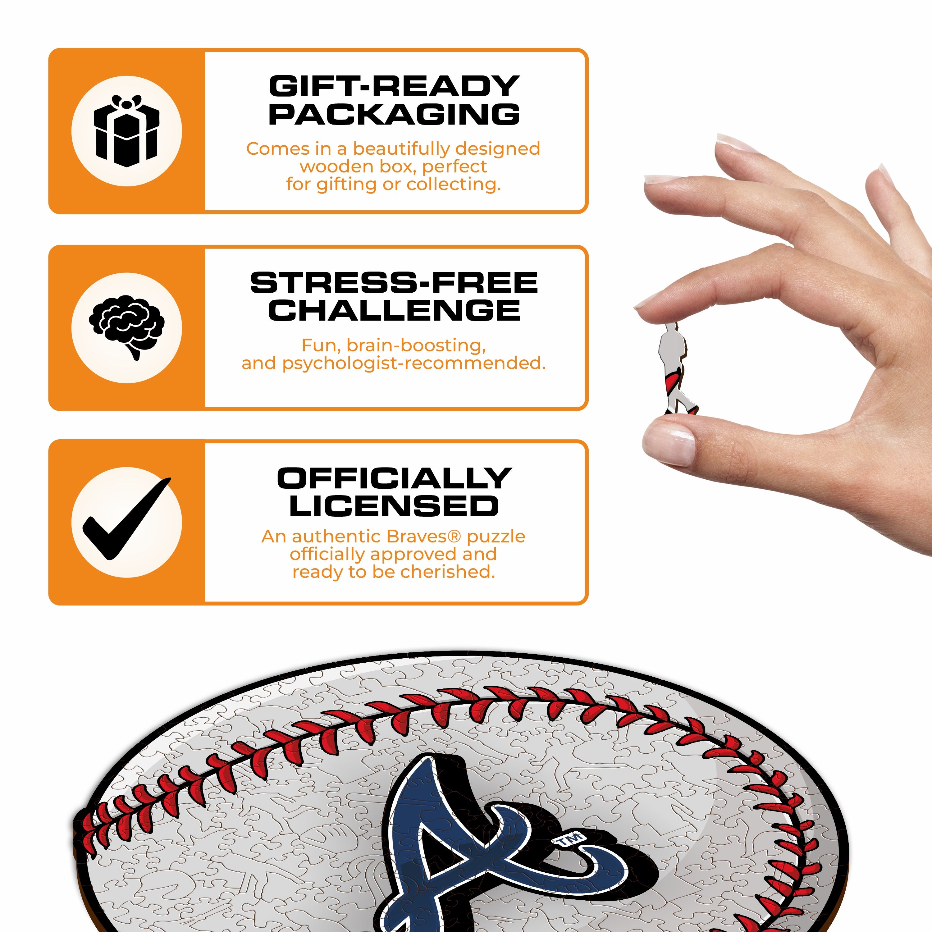 Atlanta Braves™ - Wooden Puzzle