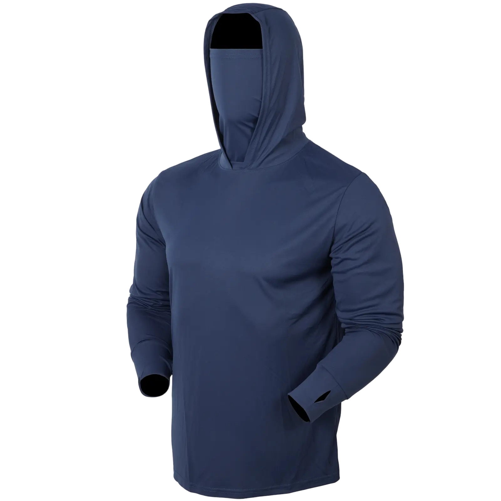 Men’s UPF 50+ Hooded Sun Protection Shirt with Face Mask & Neck Gaiter