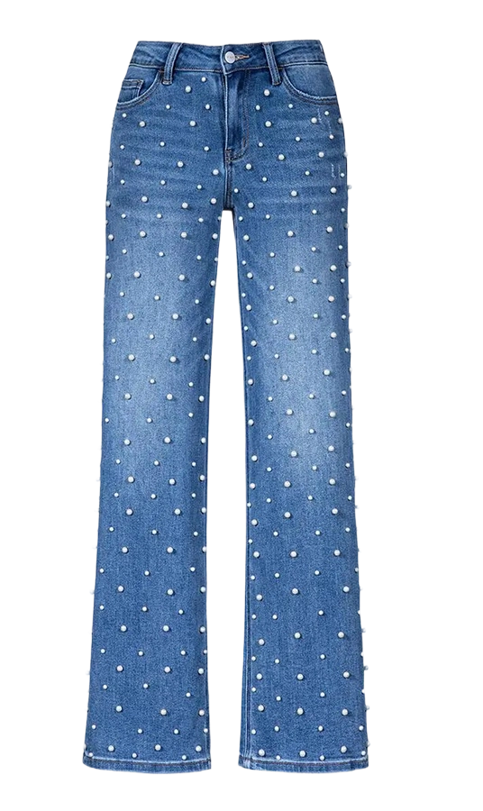 Women’s Baggy Distressed Jeans – Relaxed Streetwear Fit