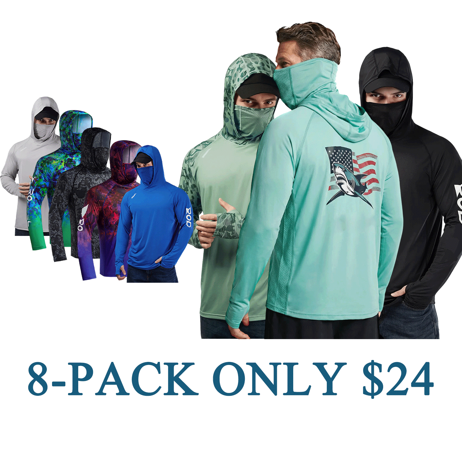 ☀️Men’s UPF 100 Sun Protection Hoodie with UV Detection