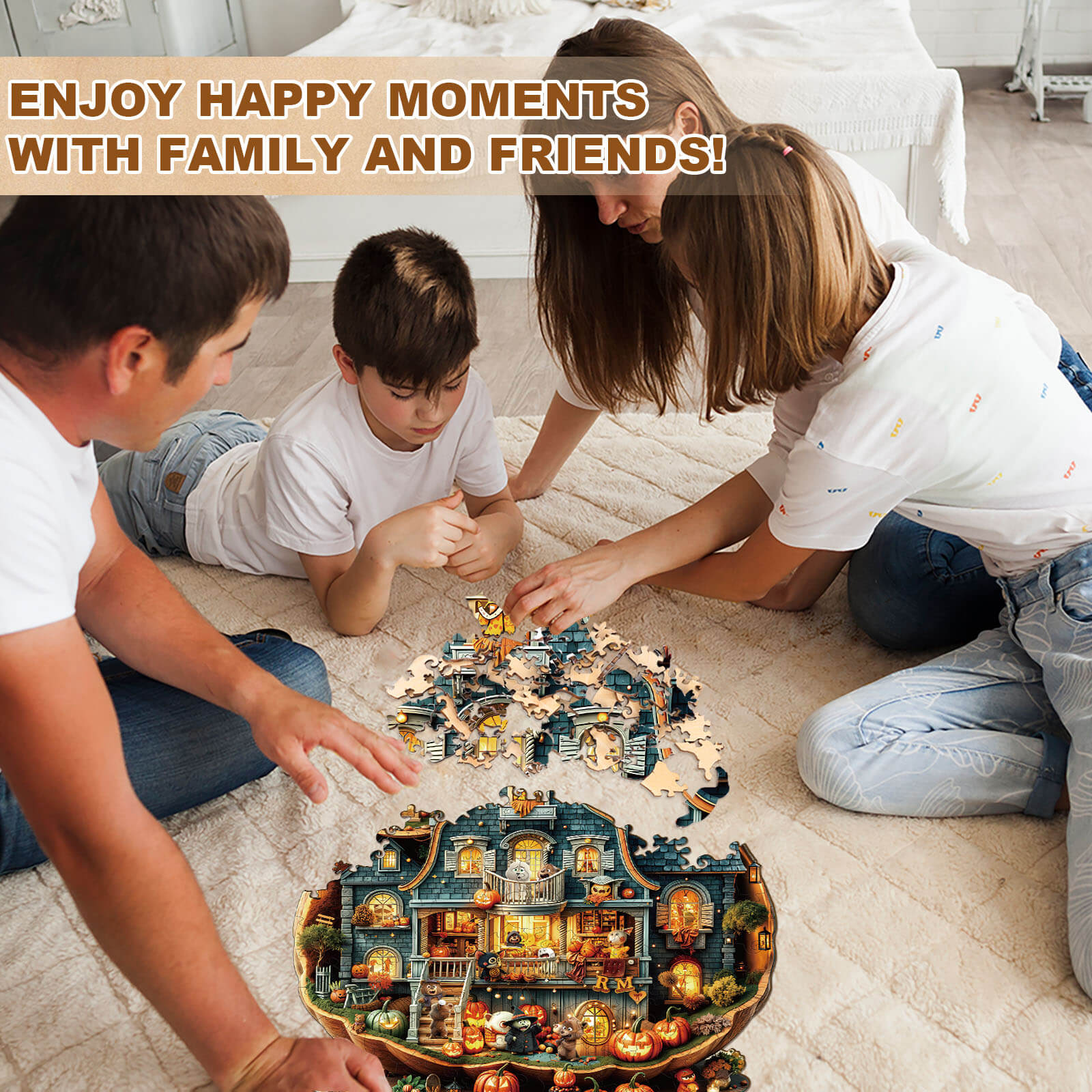 Bear's House - Halloween Wooden Jigsaw Puzzle