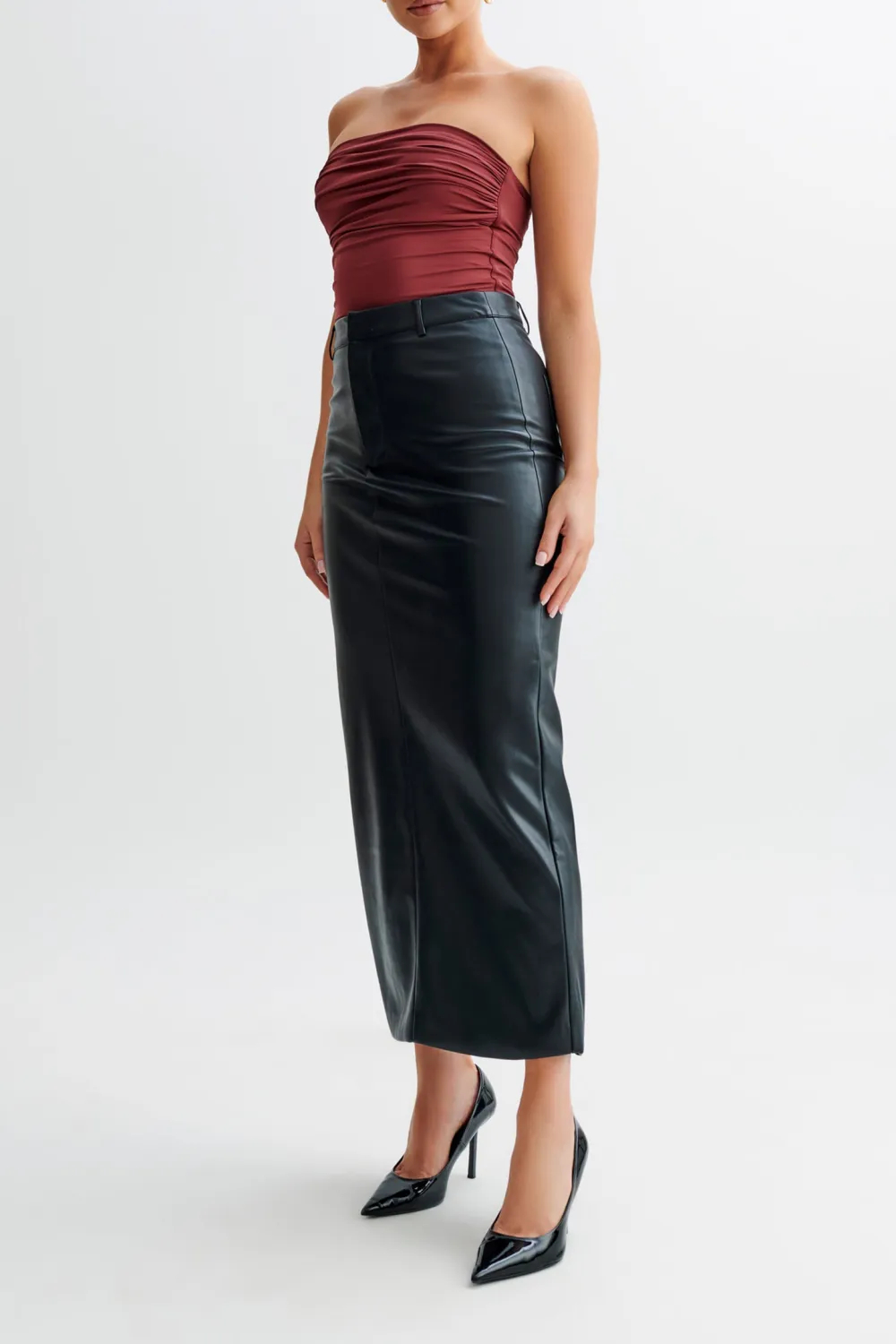 Recycled Nylon Ruched Bodysuit