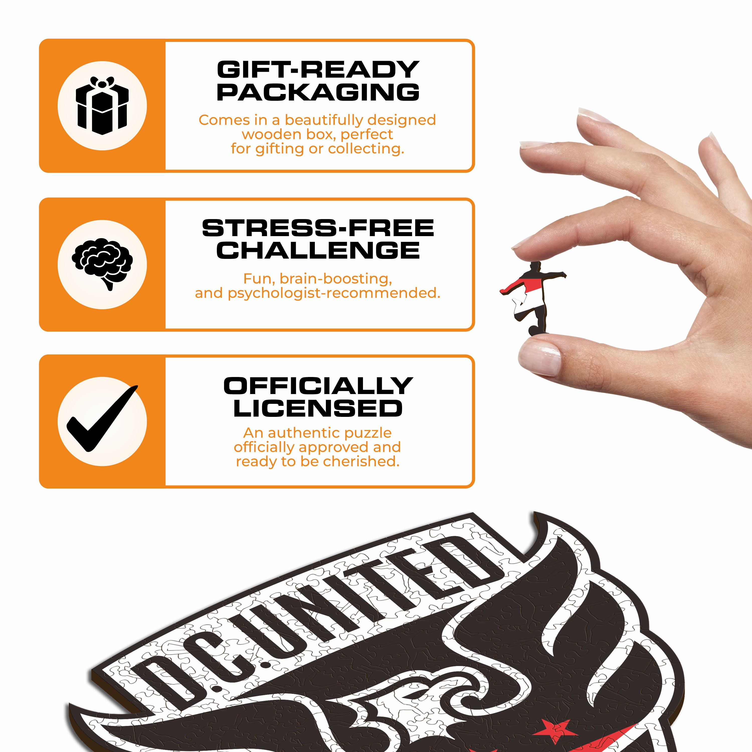 DC United® Logo - Wooden Puzzle