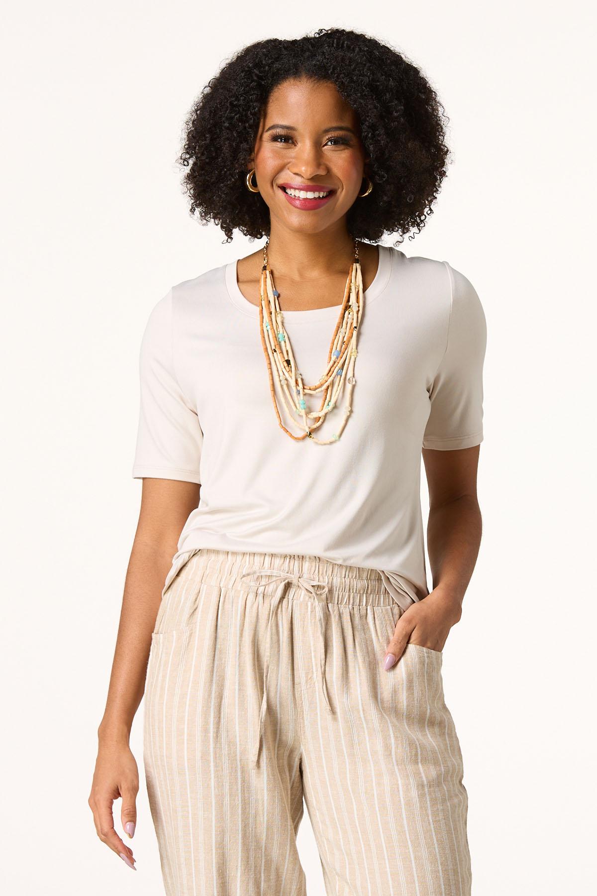 Solid Butter Knit Tee